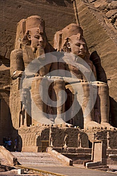 Abu Simbel, site of two temples built by the Egyptian king Ramses II (reigned 1279â€“13 BCE), now located in AswÄn muá¸¥Äfaáº“ah